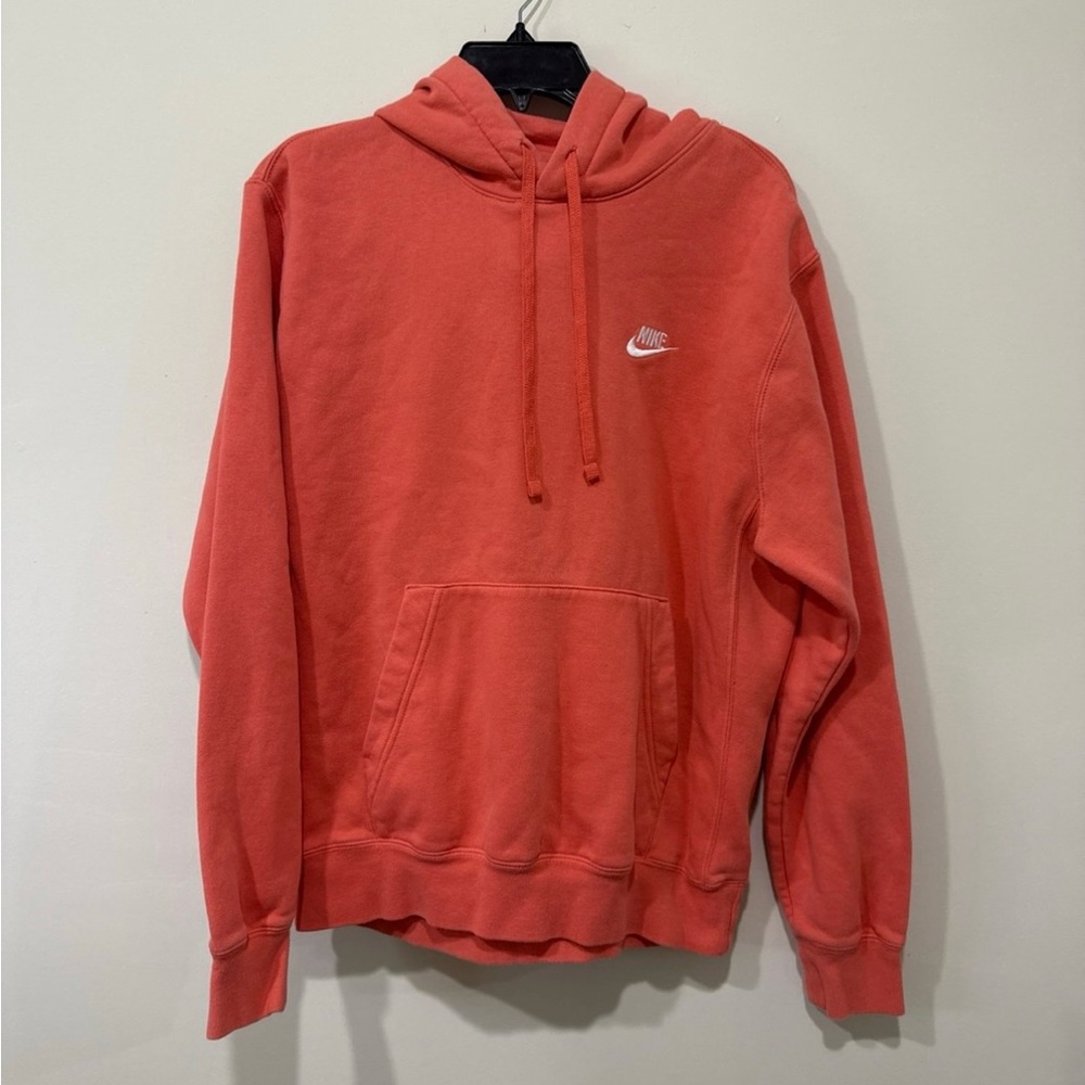 Nike Salmon Sweatshirt with Ribbed Cuffs and Relaxed Fit